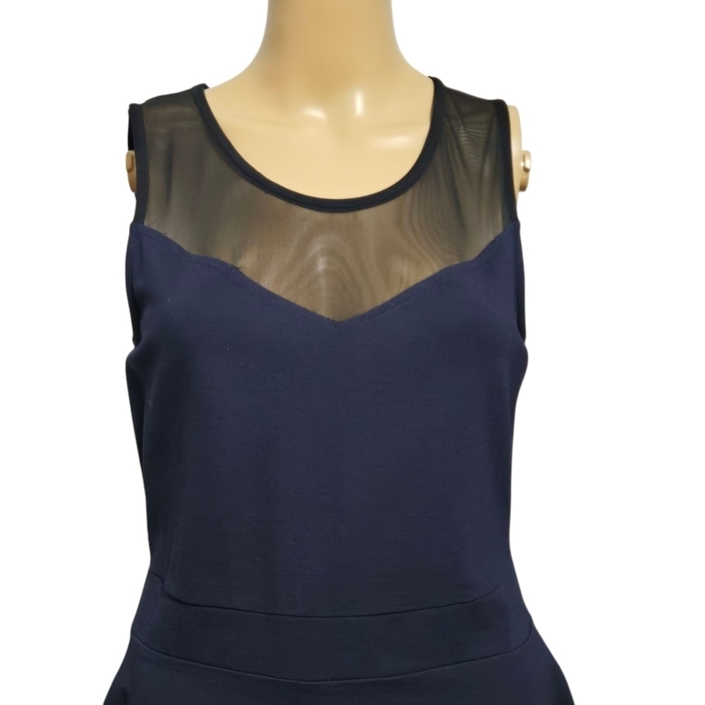 Wildchild Twik Stretchy Navy Blue Sleeveless Mini Dress - Picture 2 of 9
